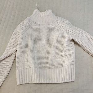 White Turtle Neck Sweater Large